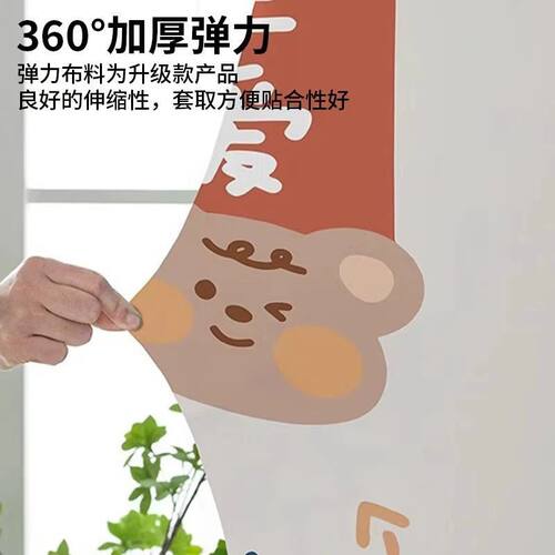 立式空调防尘罩2025新款圆柱高级柜机内机空调套客厅立体3P挡风罩 - 图2
