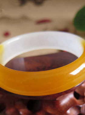 纯天然新疆和田金丝玉宽窄戈壁