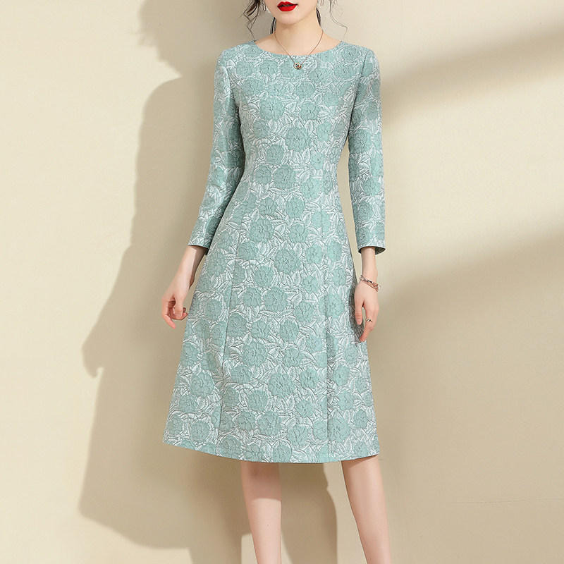 水墨青华2022秋装新品简约连衣裙 水墨青华连衣裙