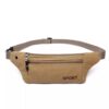 Canvas sports and casual lightweight jogging waist bag