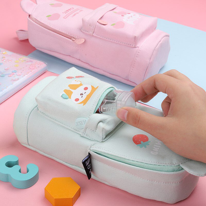 笔袋耐脏大容量学习用品初中生韩系新款流行文具袋笔盒儿童 七顺优购网