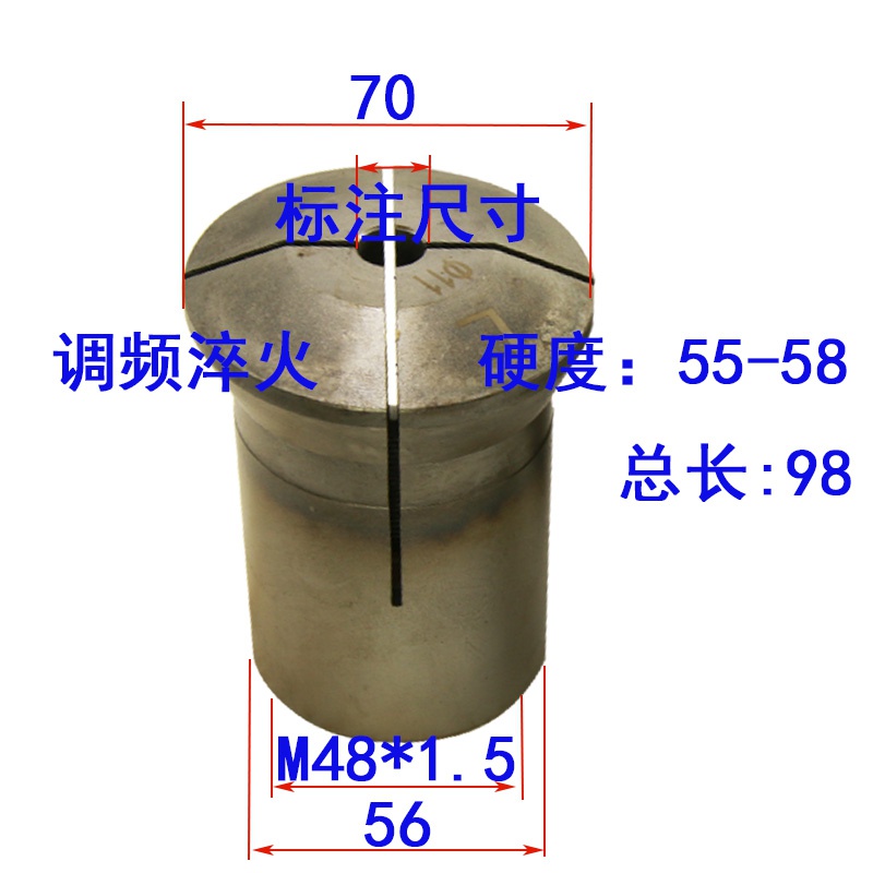 园小头车床1.5h精夹头数控56m48头640夹具玉环夹弹性*仪表夹40外-图2