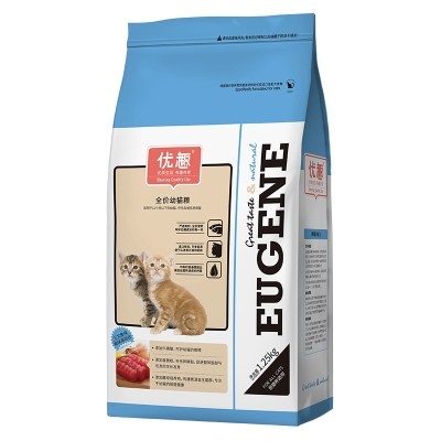 买1送1优趣猫粮幼猫粮1-4月幼猫奶糕猫粮1-12月赠后共5斤26省优惠券