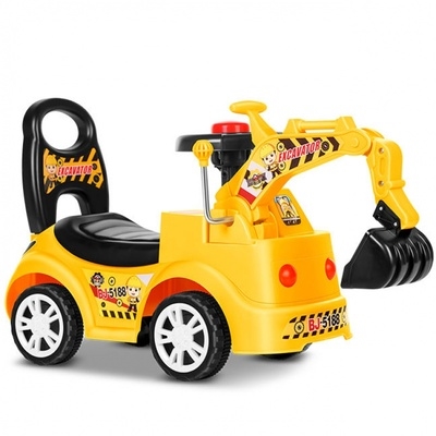 超大号儿童玩具挖掘机男孩挖土机车可坐挖机小孩勾机滑行工程车