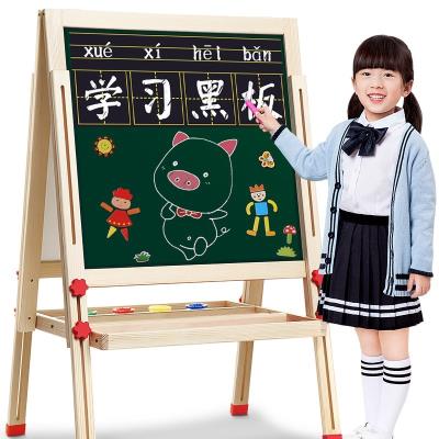 黑板儿童涂鸦小学生磁性幼儿宝宝画画板支架式家用小孩可擦写字板 - 图0