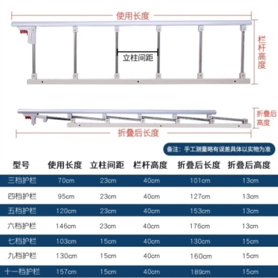 老人防摔床护栏起身器学生防掉床扶手围栏儿童床边档板配件可折叠 - 图1