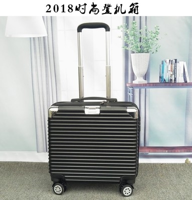 潮小型迷你行箱女18寸登机20寸通轻便拉杆箱旅XMO行密码李卡万箱 - 图1