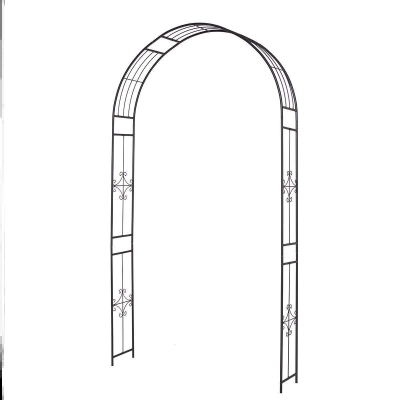 弧形嫁接庭院门绿植做旧种植装饰门草坪铁环紫藤顶部拱门花架庭院