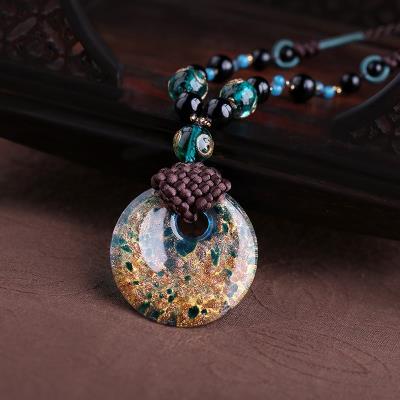 复古长款挂件民族风装饰品毛衣链