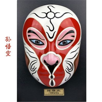 京剧脸谱马勺装饰挂件 送外国人的国风礼物 中中国特色装饰品。