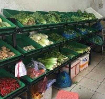 水果店摆果框篮果筐装50斤超市蔬菜货架置物架货架收纳储物箱铁。 - 图0