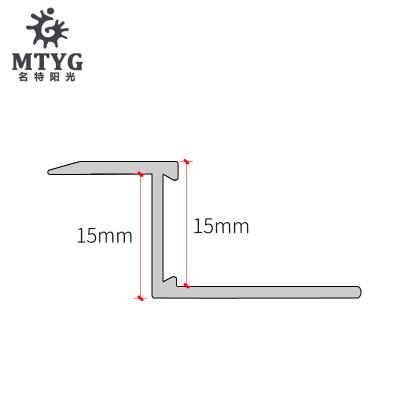 z型铝合金木地板压条收边条门口门槛条接缝金属瓷砖压线条压边条-图1