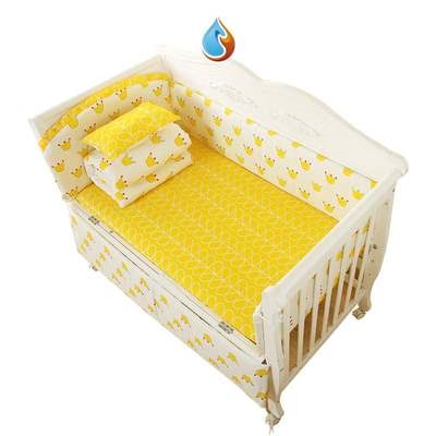 婴儿床床围夏天儿童床宝宝床防撞柔软床品挡布婴童床品套件新生厸-图2