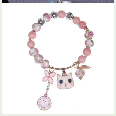 猫咪女朋友公主风可爱卡通手链