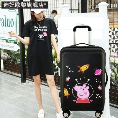 Graffiti Cartoon Suitcase Universal Wheel ພາ​ສາ​ເກົາ​ຫຼີ​ງາມ​ຂະ​ຫນາດ​ໃຫຍ່​ແລະ​ຂະ​ຫນາດ​ນ້ອຍ​ນັກ​ສຶກ​ສາ​ເດັກ​ນ້ອຍ​ເດັກ​ນ້ອຍ​ຊາຍ​ແລະ​ຍິງ trolley Suitcase ຂະ​ຫນາດ​ນ້ອຍ​ແລະ​ສົດ