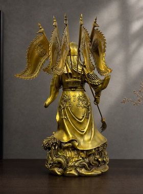 武财神关公铜像摆件佛像大刀