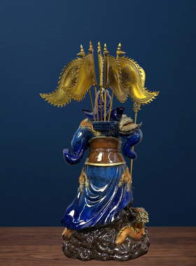 飞龙关公腾飞铜雕纯铜九龙关公