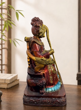纯铜王母娘娘像坐龙头椅王母神像