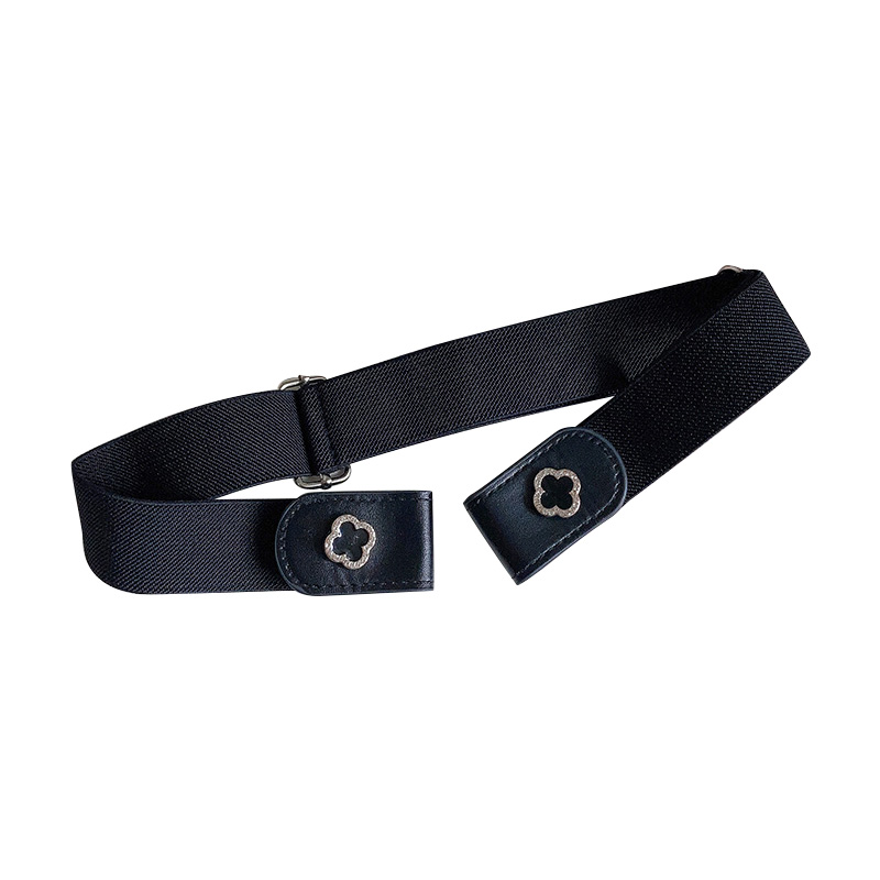 懒人腰带女无痕隐形松紧装饰牛仔裤收腰神器潮流可调节学生男皮带 - 图3