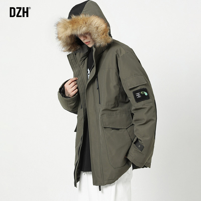 2025年新款派克服男女军绿色工装棉服可拆卸毛领连帽外套男士棉衣,淘宝优惠券,粉丝福利购,淘宝优惠卷