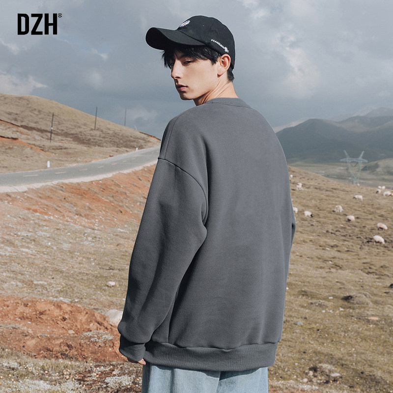 男士冬季上衣2021新款男装加厚卫衣 dzh卫衣