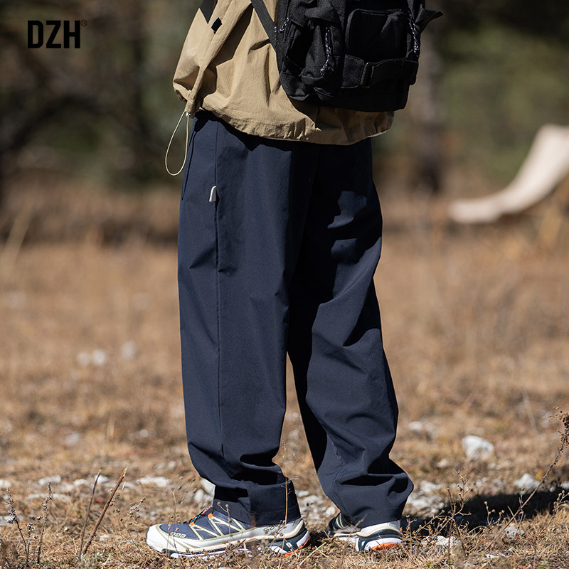 男士日系工装裤藏青色夏季阔腿裤 dzh休闲裤