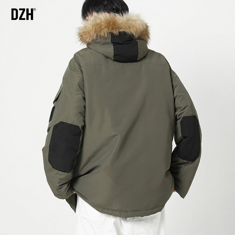 2025年新款派克服男女军绿色工装棉服可拆卸毛领连帽外套男士棉衣,淘宝优惠券,粉丝福利购,淘宝优惠卷