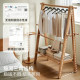 Household solid wood coat rack, load-bearing, stable and easy to store