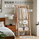 Household solid wood coat rack, load-bearing, stable and easy to store