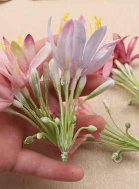 仿真花3杈水仙花假花diy材料包