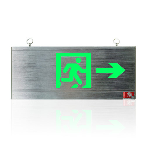 消防疏散指示灯安全出口嵌入式铝合金拉丝全铝指示灯消防应急灯 - 图3