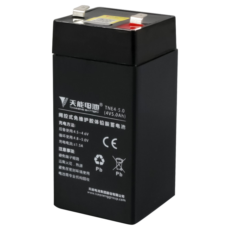 天能电子秤电池电子称4v4ah6v吊磅通用专用电瓶蓄电池大全免焊接