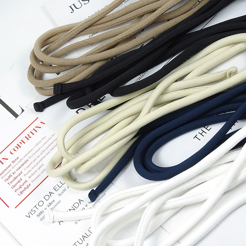 纯色聚酯布料化纤细窄绑绳连衣裙收腰蝴蝶结腰带服饰配件布条绑带 - 图0