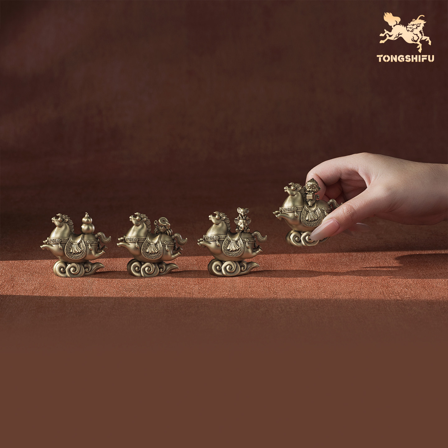 铜师傅《吉马》客厅桌面生肖马摆件吉祥物 家居装饰工艺品,淘宝优惠券,粉丝福利购,淘宝优惠卷