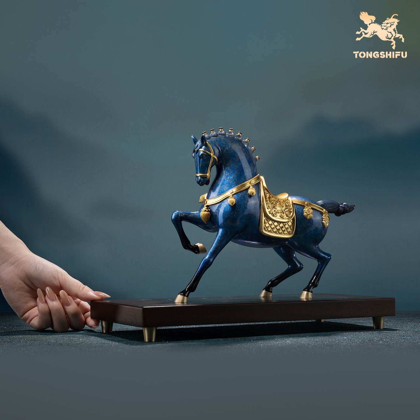 铜师傅《富贵马》客厅桌面铜马摆件 家居装饰工艺品 开业乔迁摆件,淘宝优惠券,粉丝福利购,淘宝优惠卷