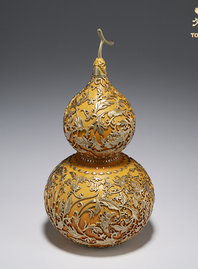 铜师傅《福禄临门》客厅桌面铜葫芦摆件 家居装饰工艺品 乔迁礼物