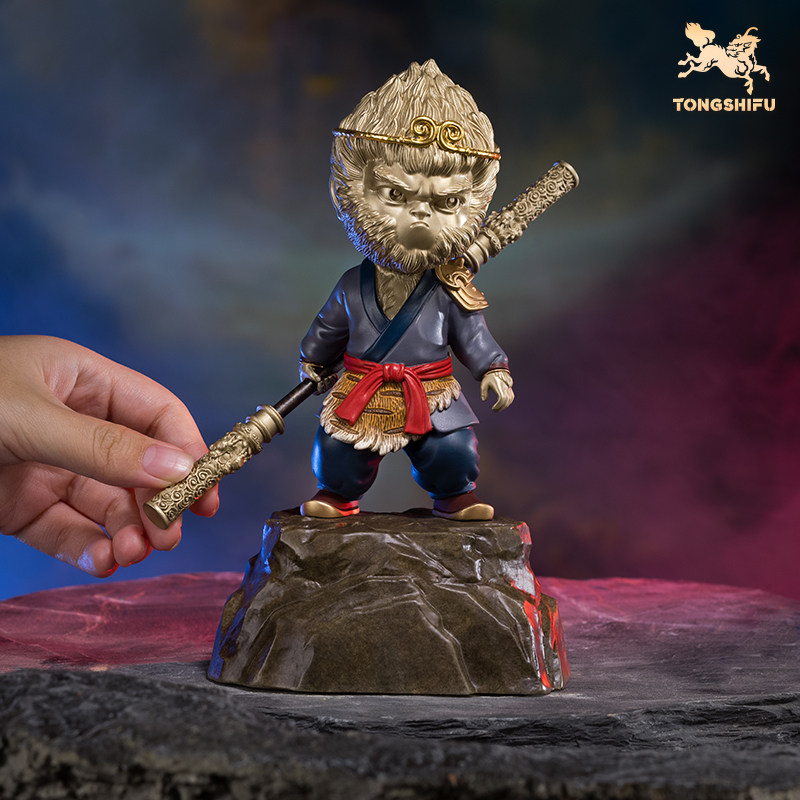 铜师傅《悟空之盖世英雄(萌版)》桌面齐天大圣铜摆件 家居工艺品,淘宝优惠券,粉丝福利购,淘宝优惠卷