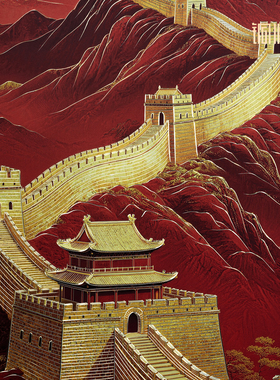 铜师傅《长城雄风》铜雕画