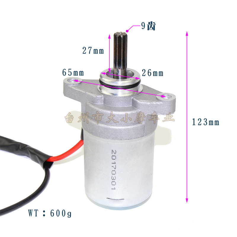 适用雅马哈酷奇110马达福喜马达齿149巧格过桥齿鬼火100启动电机 - 图0