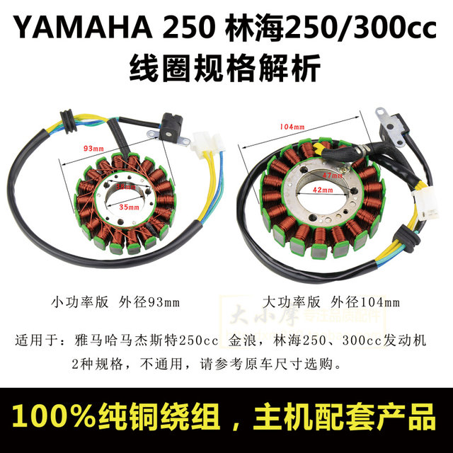 Yamaha yp250 coil ATV magneto