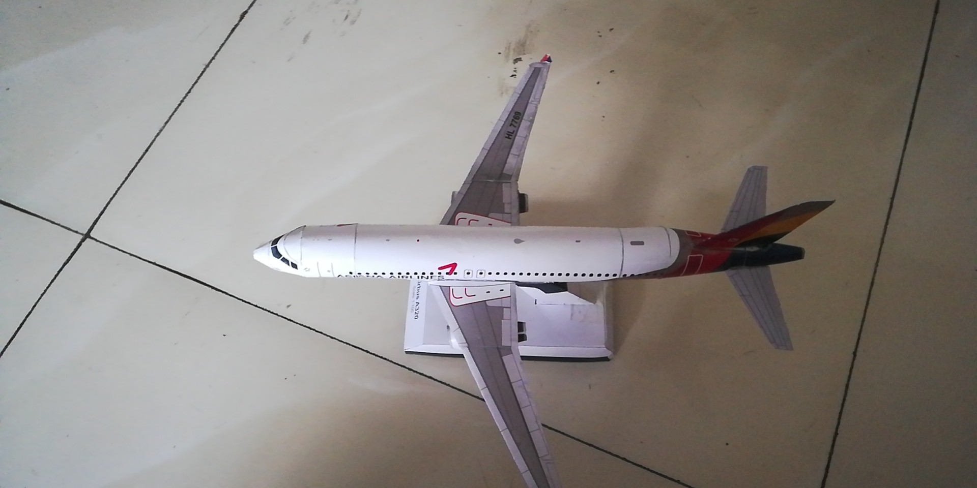 DIY手工拼装立体纸模型A320系列（带底座）民航 飞机航空3D折纸,淘宝优惠券,粉丝福利购,淘宝优惠卷