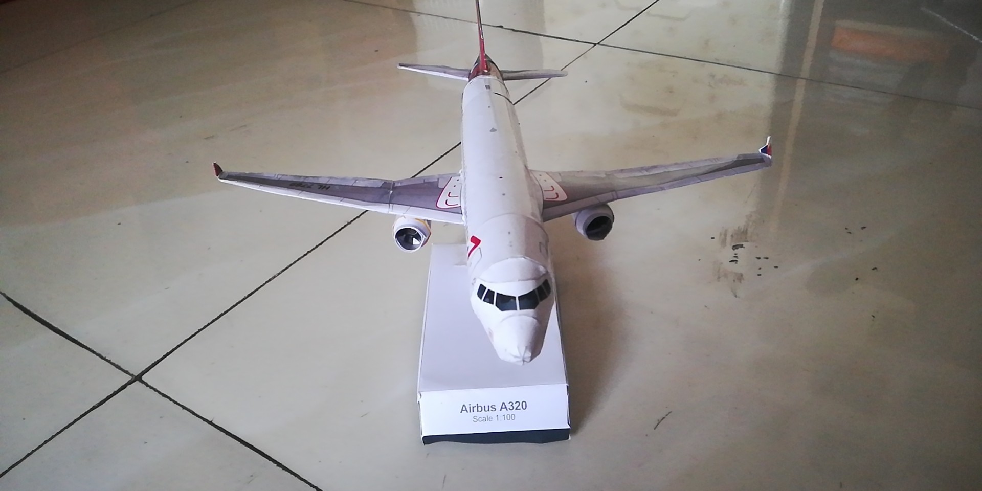 DIY手工拼装立体纸模型A320系列（带底座）民航 飞机航空3D折纸,淘宝优惠券,粉丝福利购,淘宝优惠卷