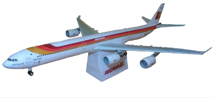 送胶水纸模型空中客车A340飞机DIY手工大溪地维珍汉莎国泰中华3D,淘宝优惠券,粉丝福利购,淘宝优惠卷