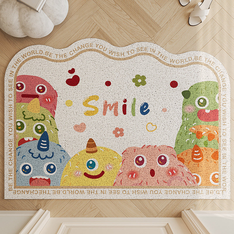 卡通入户门地垫丝圈门垫进门门口玄关除尘脚垫门外高级感耐脏地毯,淘宝优惠券,粉丝福利购,淘宝优惠卷