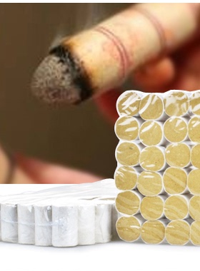 手工35:1黄金艾柱五年陈艾条艾段艾绒柱随身灸家用艾灸条盒