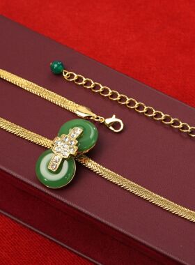 新中式项链女汉服配饰时尚百搭古典复古精致潮流个性小众锁骨链