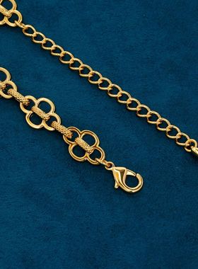 宫廷风气质金属质感项链女青岛中古时尚百搭锁骨链轻奢潮流复古