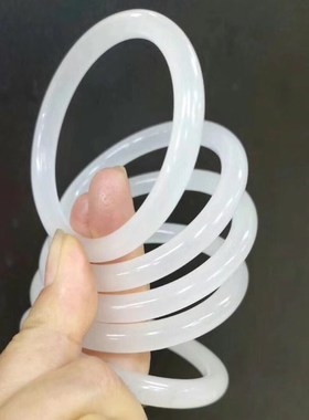 新疆直发天然金丝玉戈壁玉圆条镯子美人条手镯天然玉石带证书