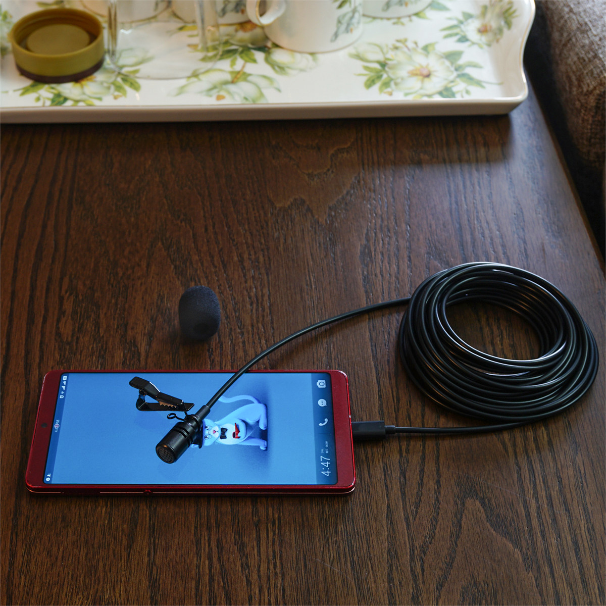 高品质降噪iphone安卓手机视频收声领夹麦克风胸麦直播录音用话筒