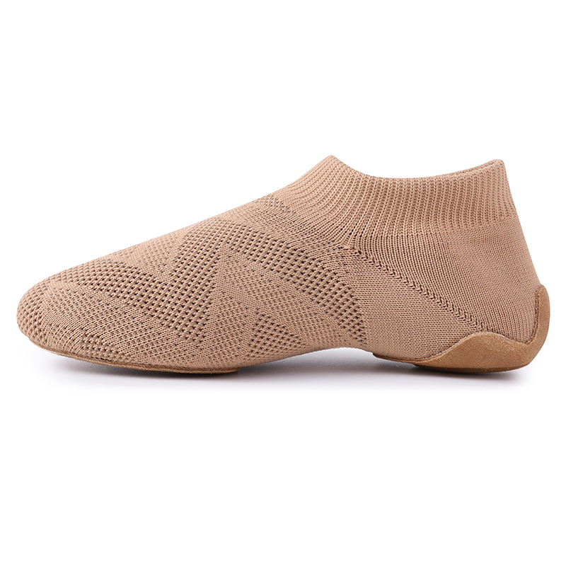 专业啦啦操训练比赛鞋飞织爵士舞啦啦队鞋软底儿童舞蹈鞋形体舞鞋 - 图3